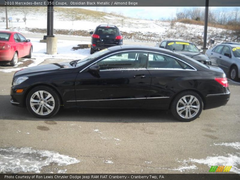 Obsidian Black Metallic / Almond Beige 2010 Mercedes-Benz E 350 Coupe