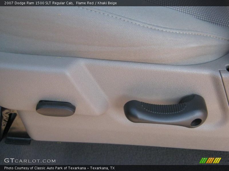 Flame Red / Khaki Beige 2007 Dodge Ram 1500 SLT Regular Cab
