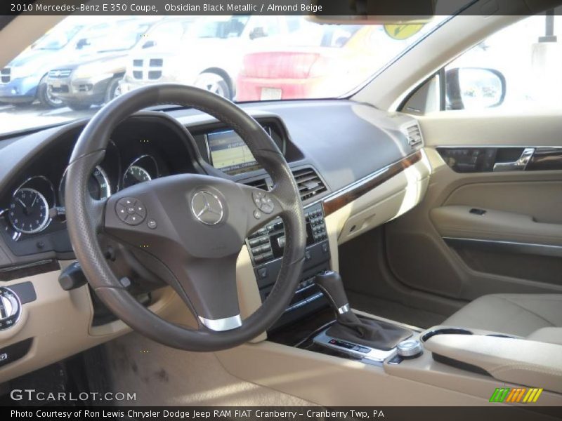 Obsidian Black Metallic / Almond Beige 2010 Mercedes-Benz E 350 Coupe