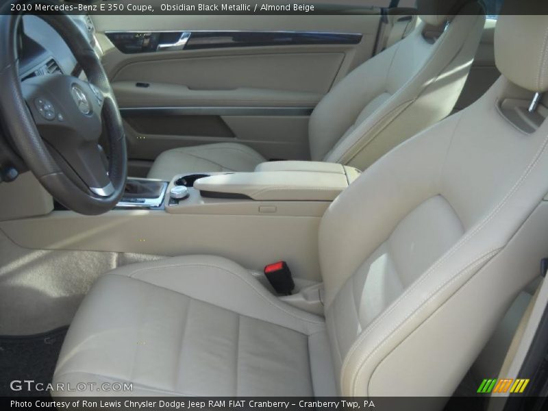 Obsidian Black Metallic / Almond Beige 2010 Mercedes-Benz E 350 Coupe