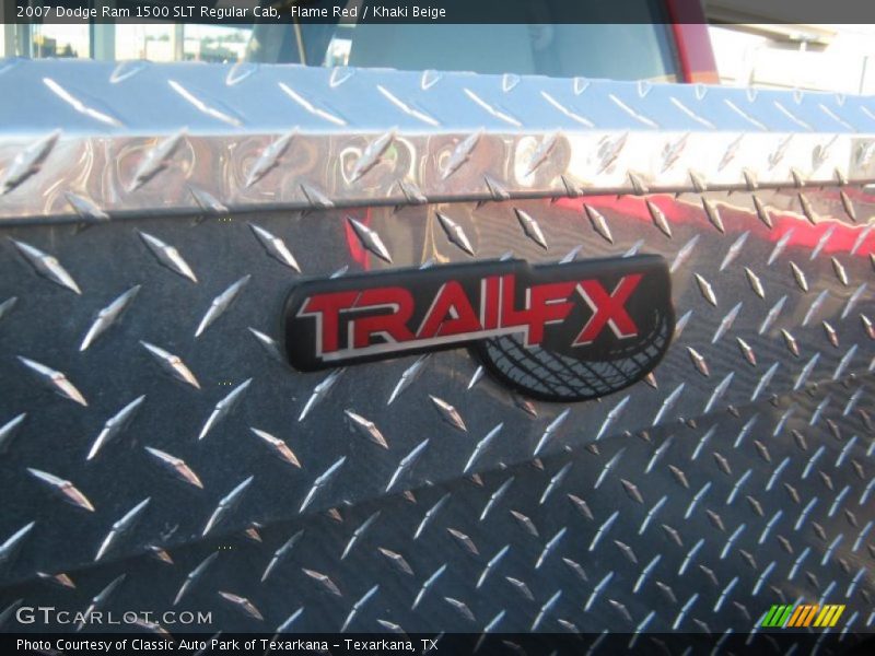 Flame Red / Khaki Beige 2007 Dodge Ram 1500 SLT Regular Cab