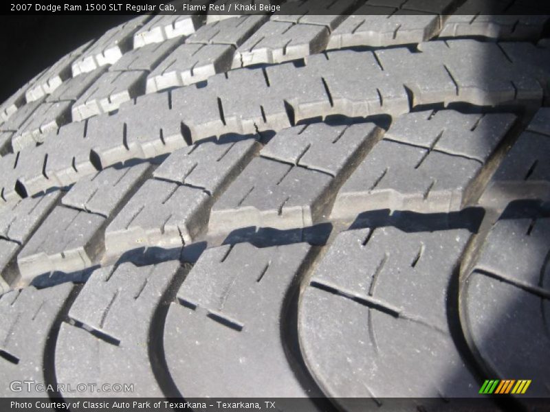 Flame Red / Khaki Beige 2007 Dodge Ram 1500 SLT Regular Cab