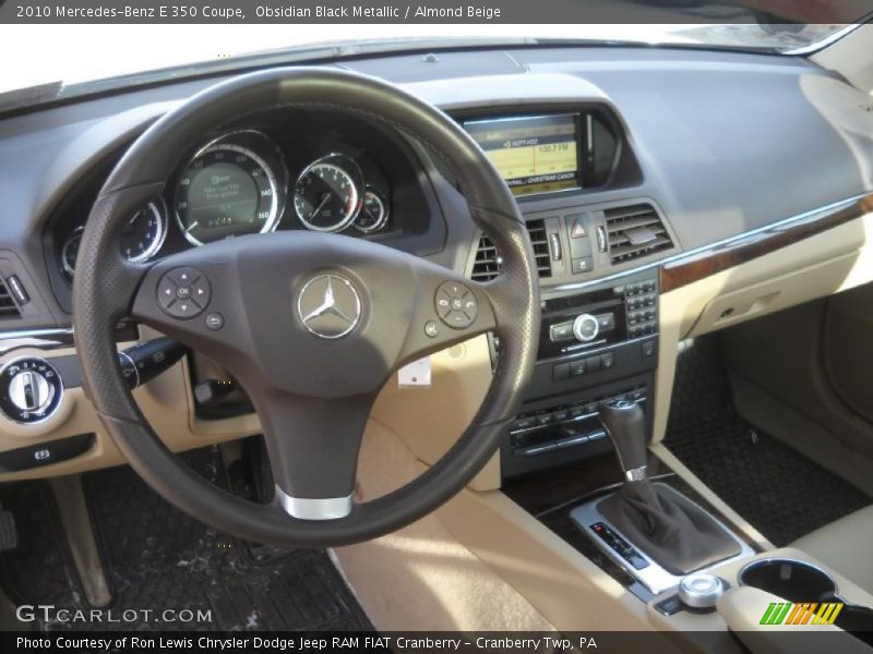 Obsidian Black Metallic / Almond Beige 2010 Mercedes-Benz E 350 Coupe