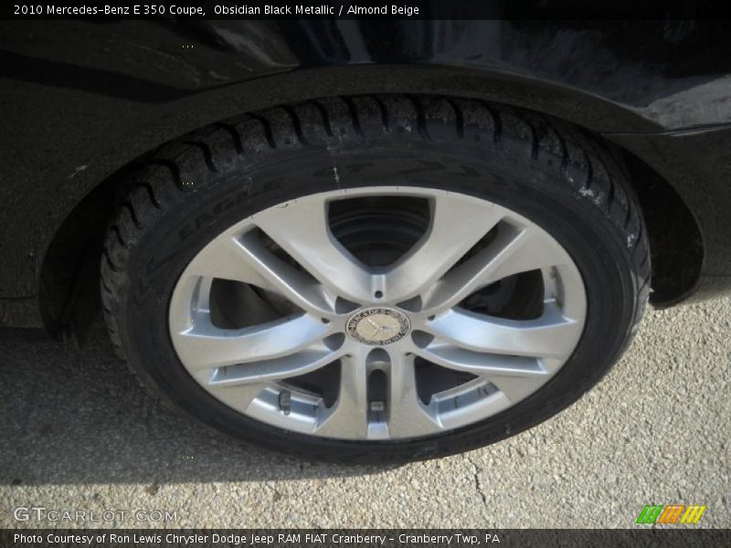 Obsidian Black Metallic / Almond Beige 2010 Mercedes-Benz E 350 Coupe