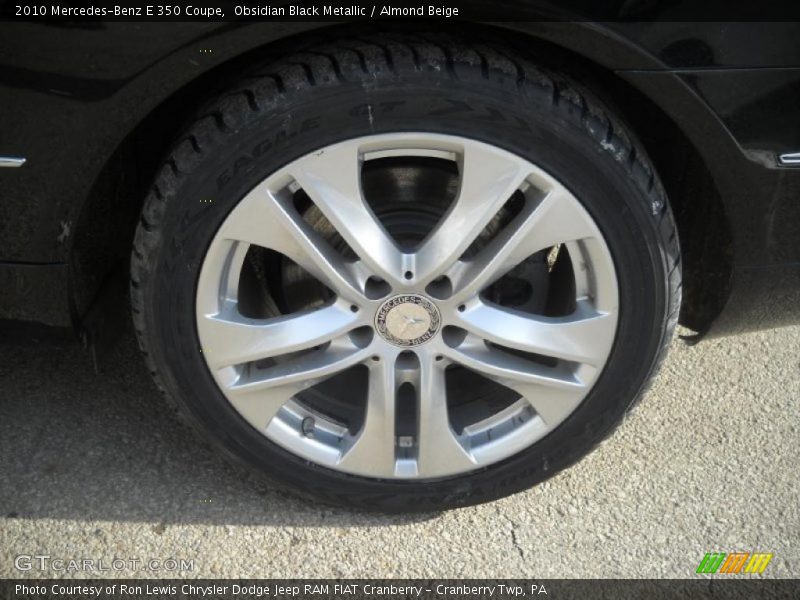 Obsidian Black Metallic / Almond Beige 2010 Mercedes-Benz E 350 Coupe