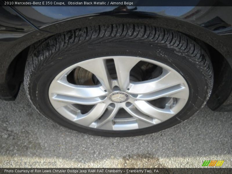 Obsidian Black Metallic / Almond Beige 2010 Mercedes-Benz E 350 Coupe