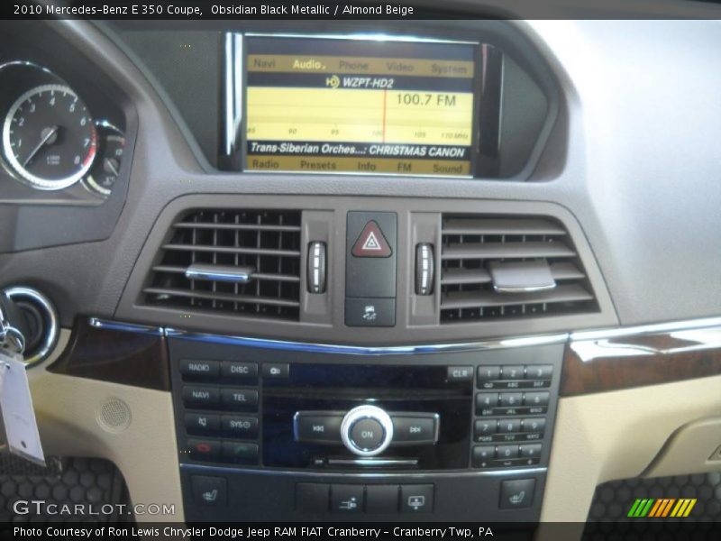 Obsidian Black Metallic / Almond Beige 2010 Mercedes-Benz E 350 Coupe