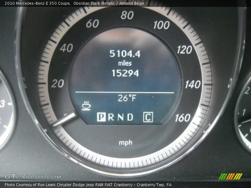 Obsidian Black Metallic / Almond Beige 2010 Mercedes-Benz E 350 Coupe