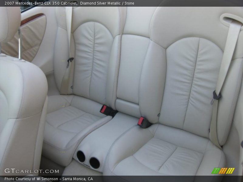 Diamond Silver Metallic / Stone 2007 Mercedes-Benz CLK 350 Cabriolet
