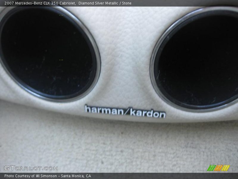Diamond Silver Metallic / Stone 2007 Mercedes-Benz CLK 350 Cabriolet