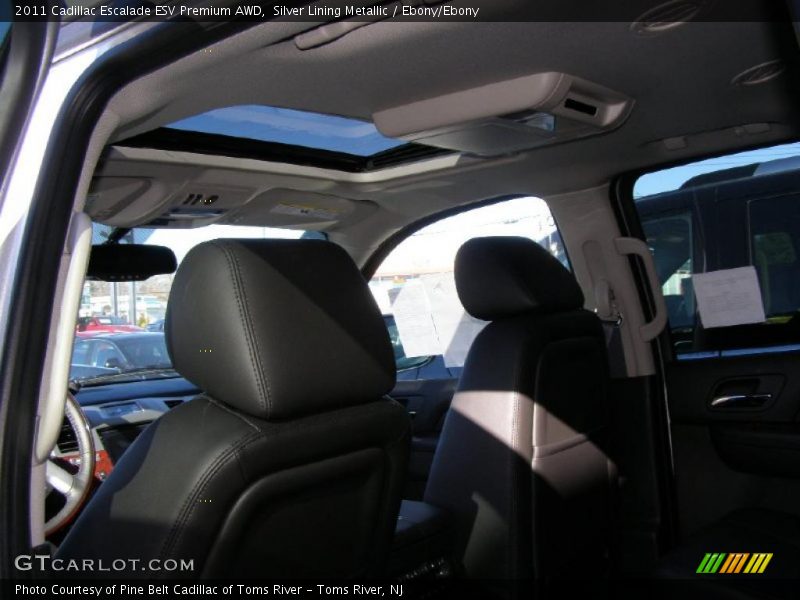 Silver Lining Metallic / Ebony/Ebony 2011 Cadillac Escalade ESV Premium AWD