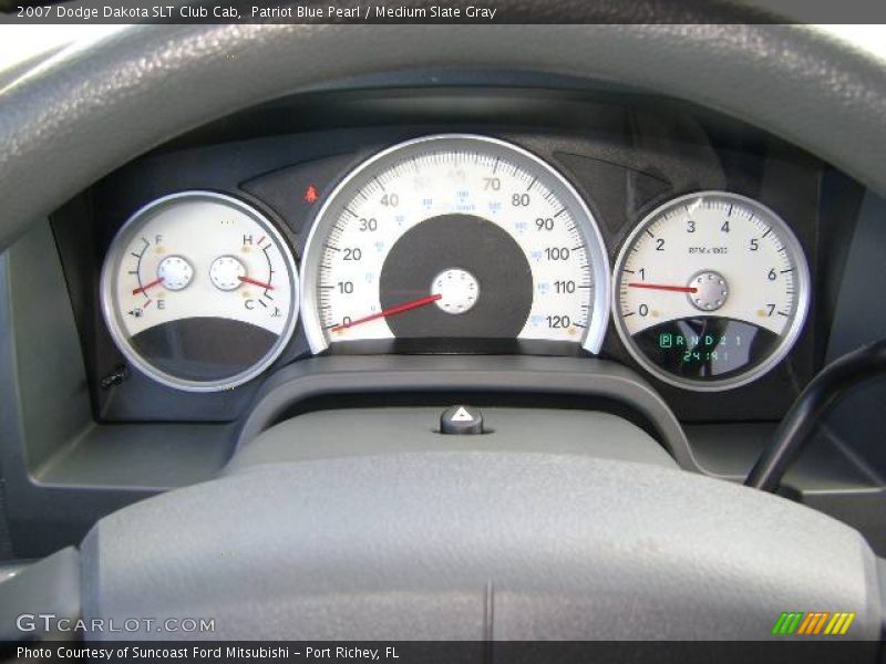 Patriot Blue Pearl / Medium Slate Gray 2007 Dodge Dakota SLT Club Cab