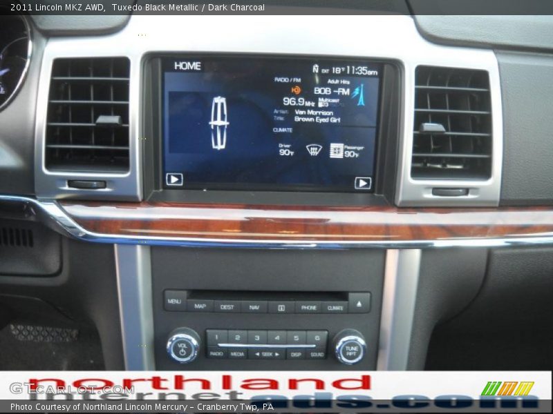 Tuxedo Black Metallic / Dark Charcoal 2011 Lincoln MKZ AWD