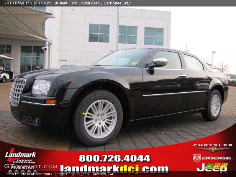 Brilliant Black Crystal Pearl / Dark Slate Gray 2010 Chrysler 300 Touring