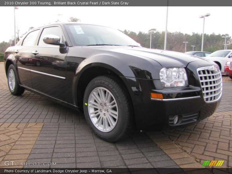 Brilliant Black Crystal Pearl / Dark Slate Gray 2010 Chrysler 300 Touring