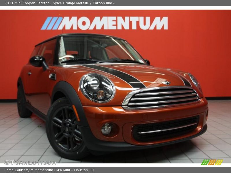 Spice Orange Metallic / Carbon Black 2011 Mini Cooper Hardtop