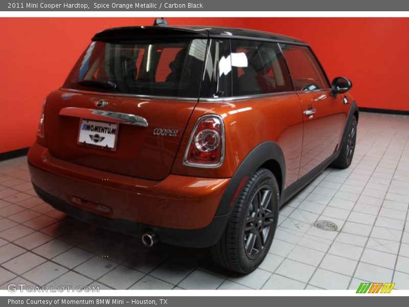 Spice Orange Metallic / Carbon Black 2011 Mini Cooper Hardtop