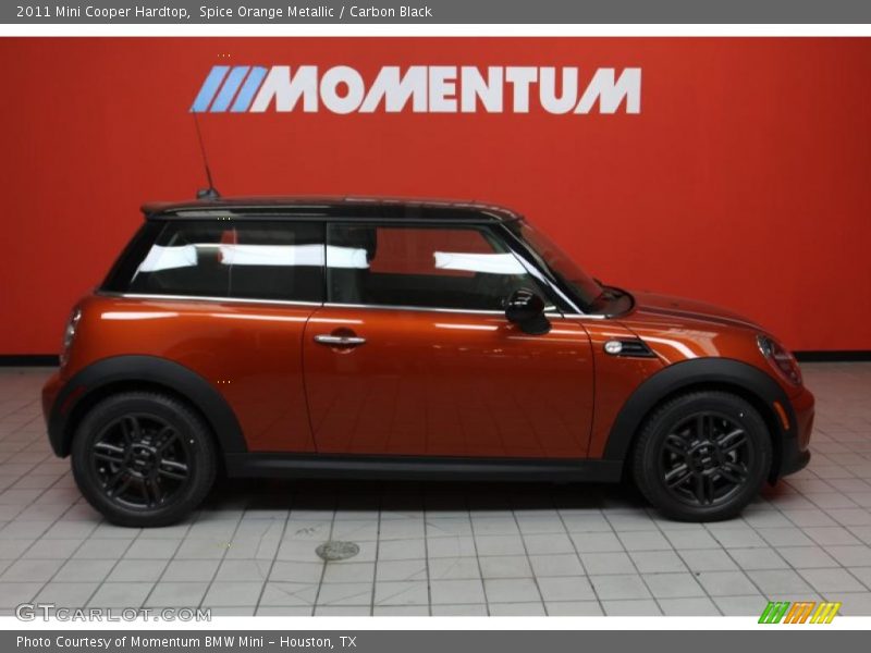 Spice Orange Metallic / Carbon Black 2011 Mini Cooper Hardtop