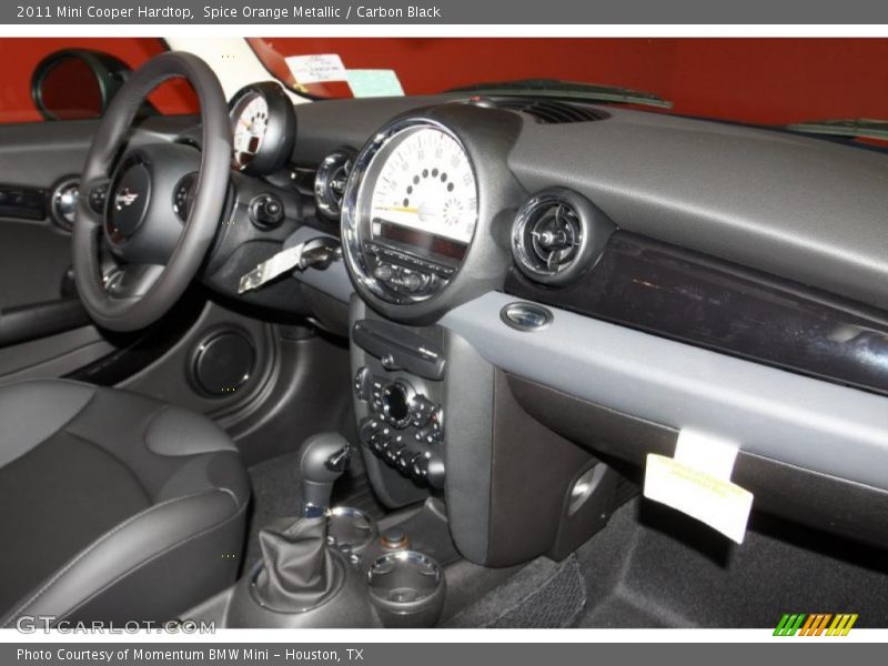 Spice Orange Metallic / Carbon Black 2011 Mini Cooper Hardtop