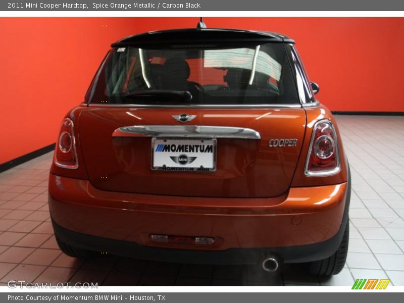 Spice Orange Metallic / Carbon Black 2011 Mini Cooper Hardtop