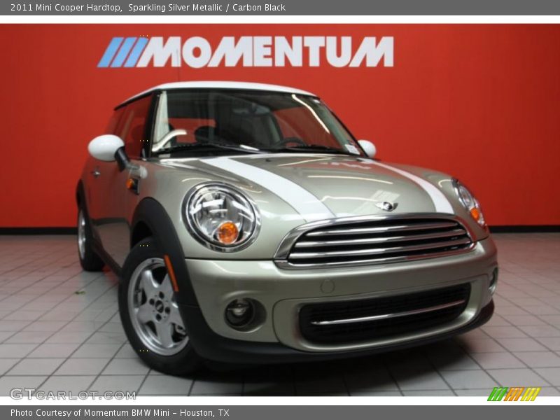 Sparkling Silver Metallic / Carbon Black 2011 Mini Cooper Hardtop