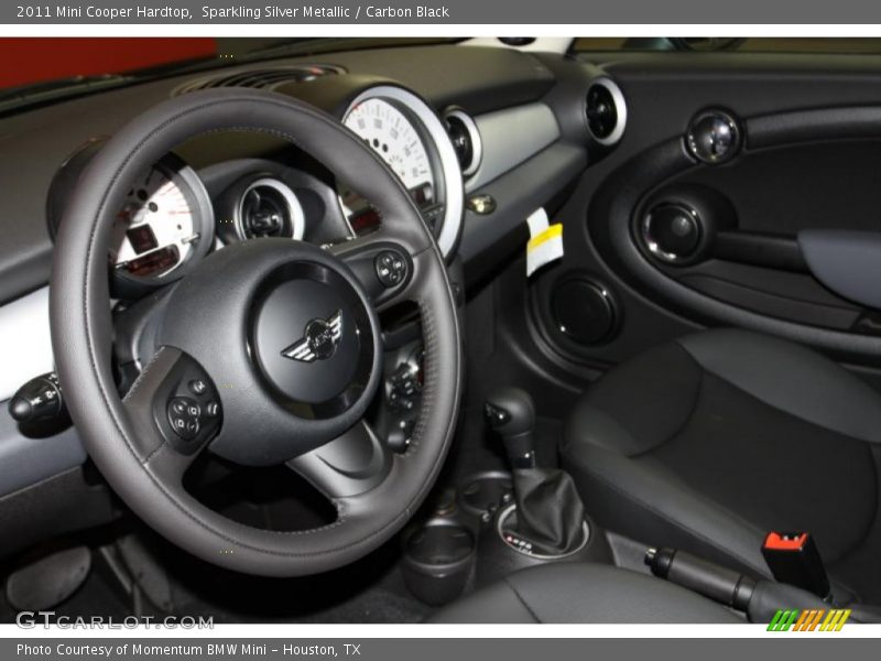 Sparkling Silver Metallic / Carbon Black 2011 Mini Cooper Hardtop