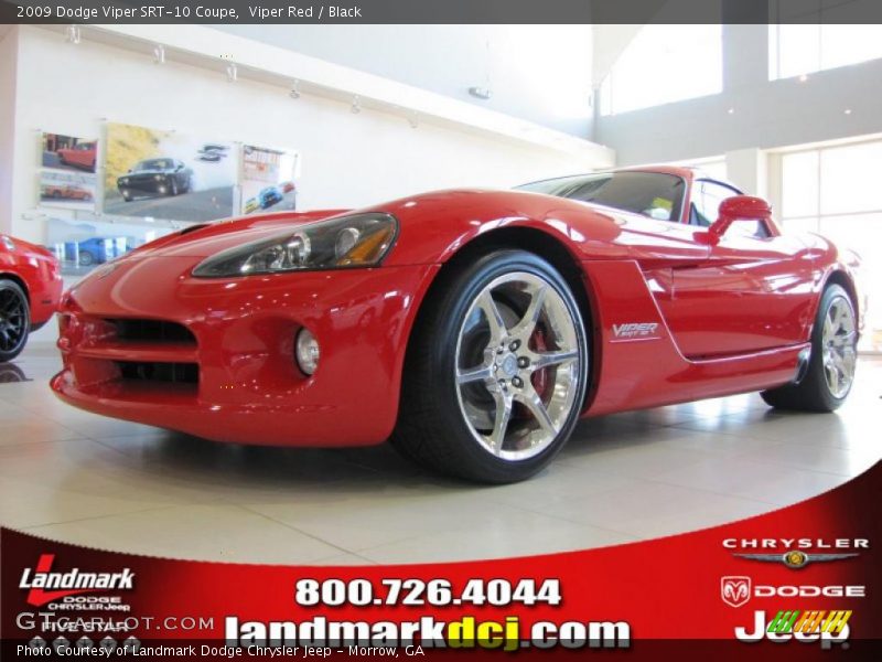Viper Red / Black 2009 Dodge Viper SRT-10 Coupe