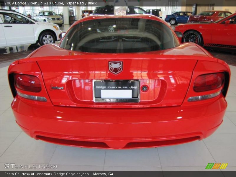 Viper Red / Black 2009 Dodge Viper SRT-10 Coupe