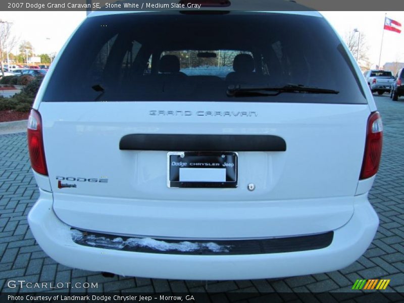 Stone White / Medium Slate Gray 2007 Dodge Grand Caravan SE