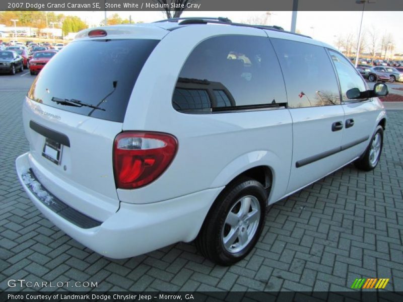 Stone White / Medium Slate Gray 2007 Dodge Grand Caravan SE