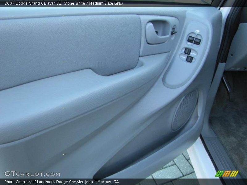 Stone White / Medium Slate Gray 2007 Dodge Grand Caravan SE