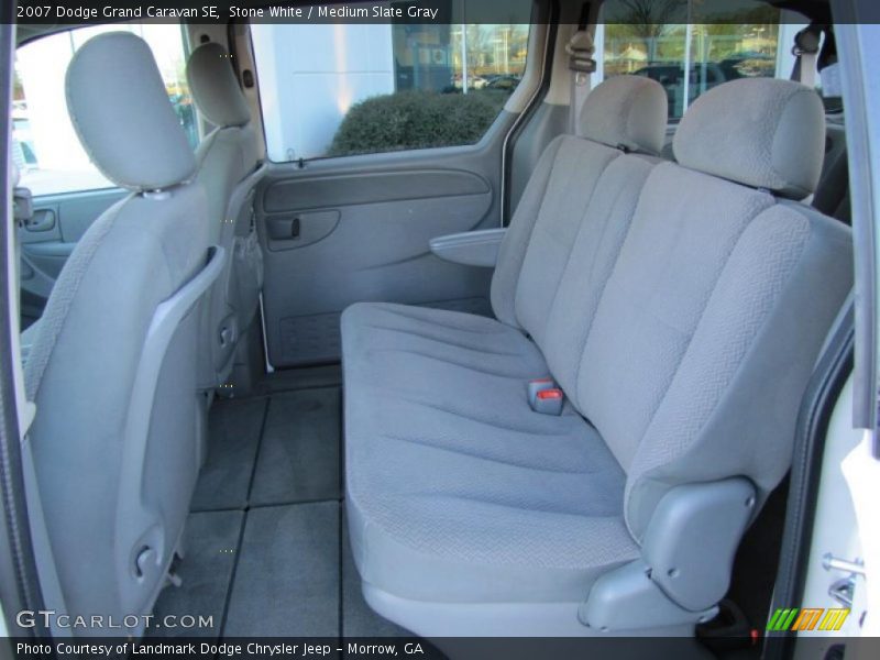 Stone White / Medium Slate Gray 2007 Dodge Grand Caravan SE