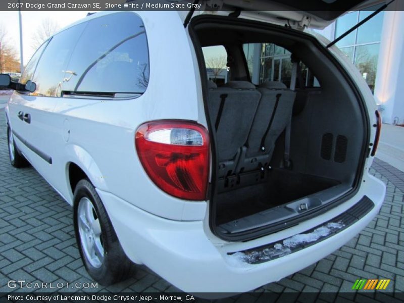 Stone White / Medium Slate Gray 2007 Dodge Grand Caravan SE