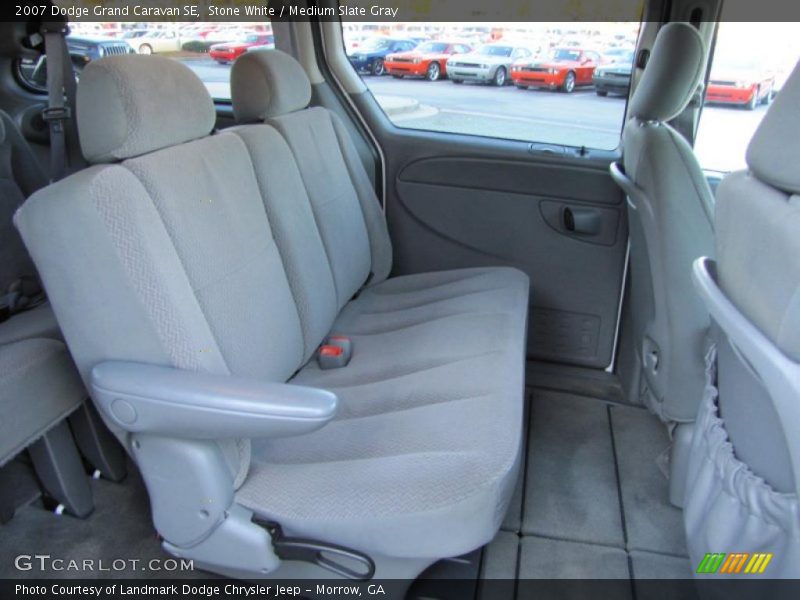 Stone White / Medium Slate Gray 2007 Dodge Grand Caravan SE