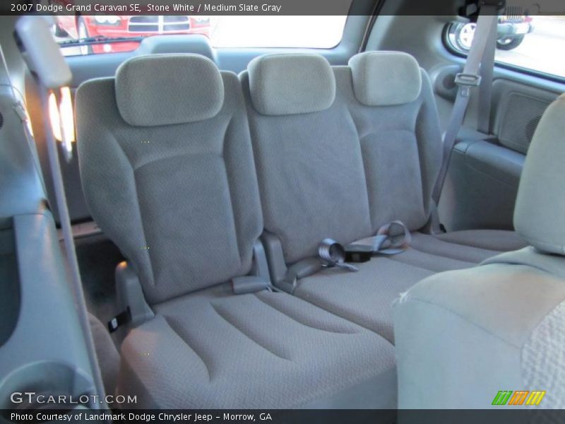 Stone White / Medium Slate Gray 2007 Dodge Grand Caravan SE