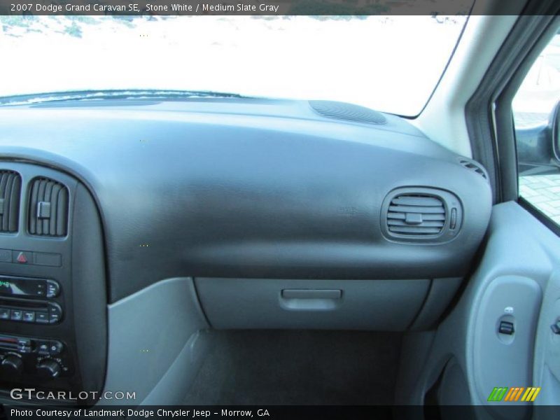 Stone White / Medium Slate Gray 2007 Dodge Grand Caravan SE
