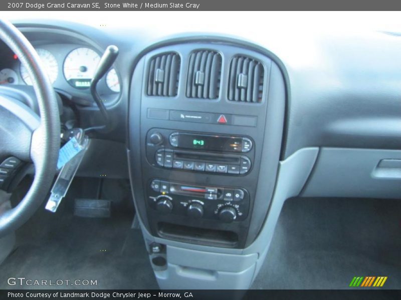 Stone White / Medium Slate Gray 2007 Dodge Grand Caravan SE