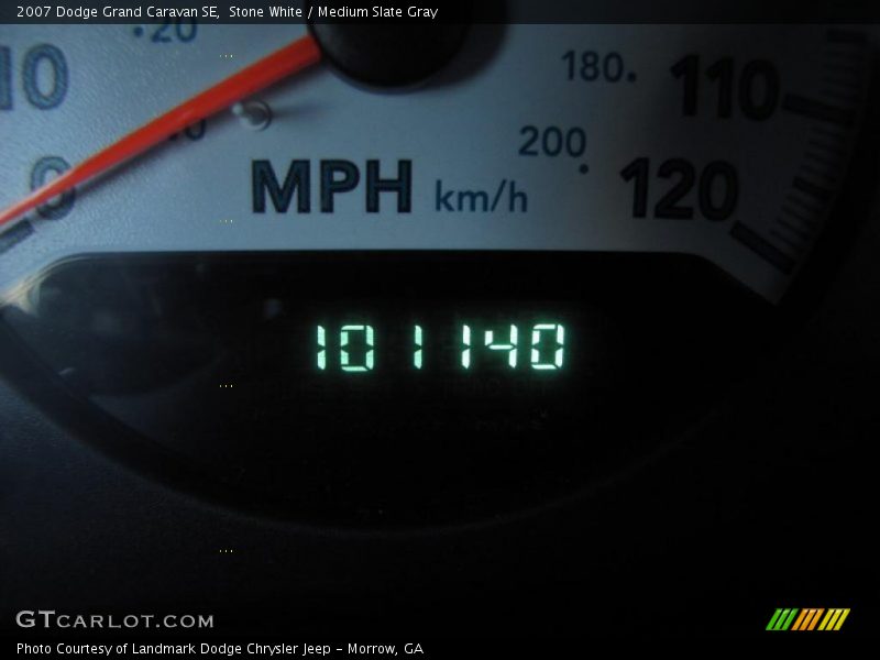 Stone White / Medium Slate Gray 2007 Dodge Grand Caravan SE