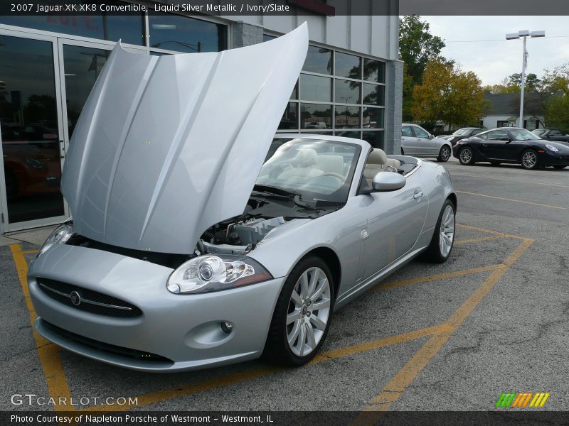 Liquid Silver Metallic / Ivory/Slate 2007 Jaguar XK XK8 Convertible