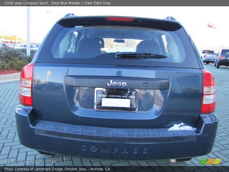 Steel Blue Metallic / Dark Slate Gray 2008 Jeep Compass Sport