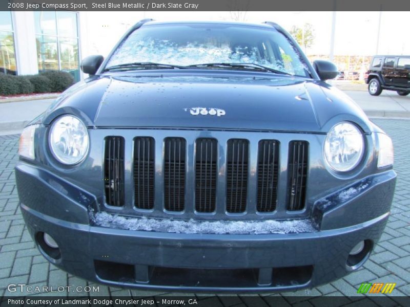Steel Blue Metallic / Dark Slate Gray 2008 Jeep Compass Sport