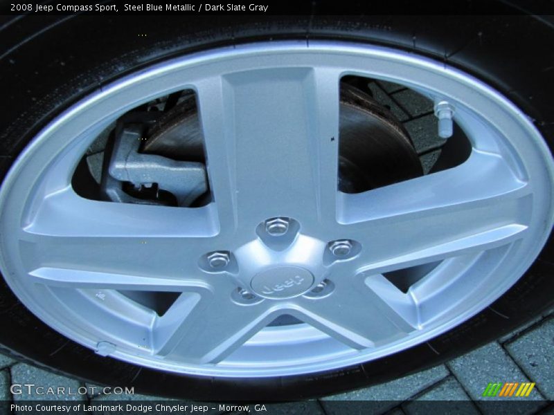 Steel Blue Metallic / Dark Slate Gray 2008 Jeep Compass Sport