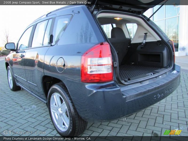 Steel Blue Metallic / Dark Slate Gray 2008 Jeep Compass Sport