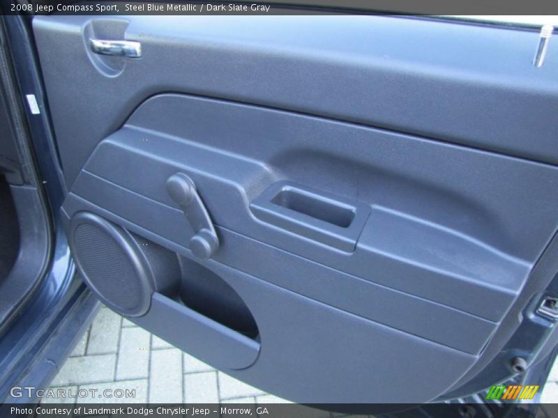 Steel Blue Metallic / Dark Slate Gray 2008 Jeep Compass Sport