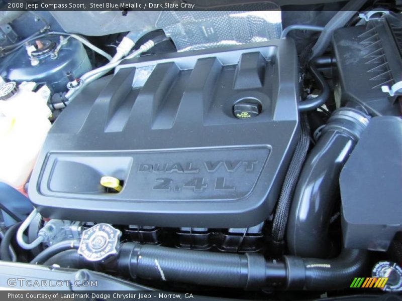 Steel Blue Metallic / Dark Slate Gray 2008 Jeep Compass Sport