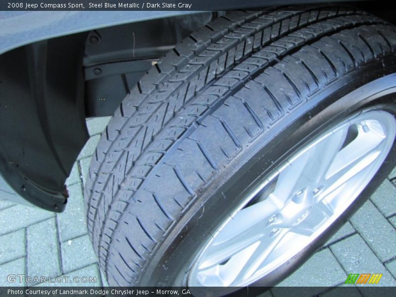 Steel Blue Metallic / Dark Slate Gray 2008 Jeep Compass Sport