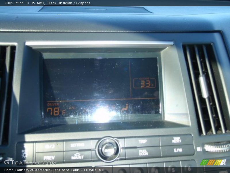 Black Obsidian / Graphite 2005 Infiniti FX 35 AWD