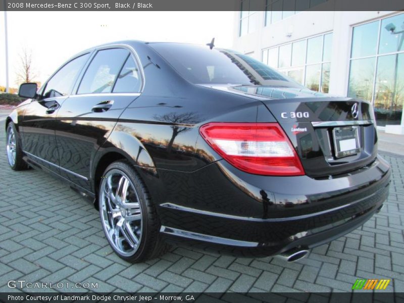 Black / Black 2008 Mercedes-Benz C 300 Sport