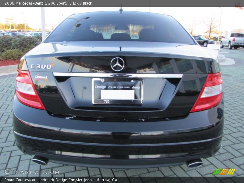 Black / Black 2008 Mercedes-Benz C 300 Sport
