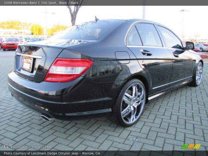 Black / Black 2008 Mercedes-Benz C 300 Sport